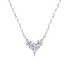 Heart Pendant Moissanite Necklace