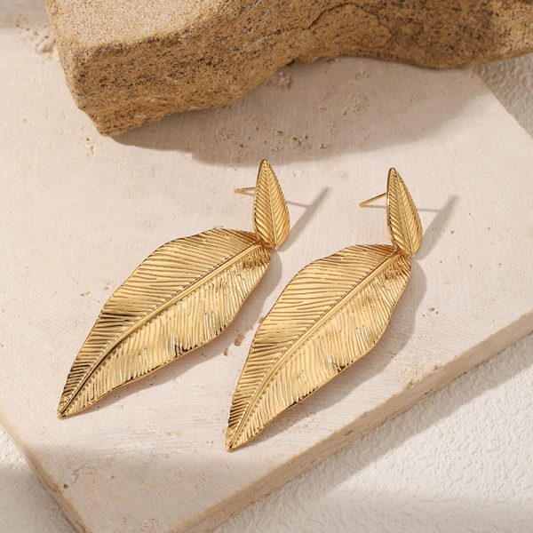 Leaf Metal Earrings