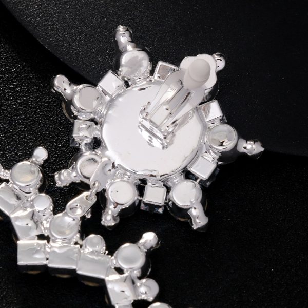 Rhinestone Exaggerated Heart Earrings