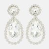 Rhinestone Tear Drop Earrings
