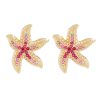 Starfish Full Diamond Earrings