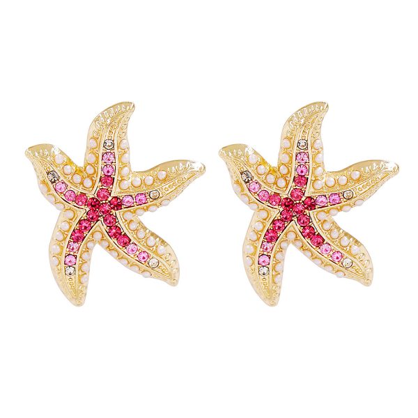 Starfish Full Diamond Earrings