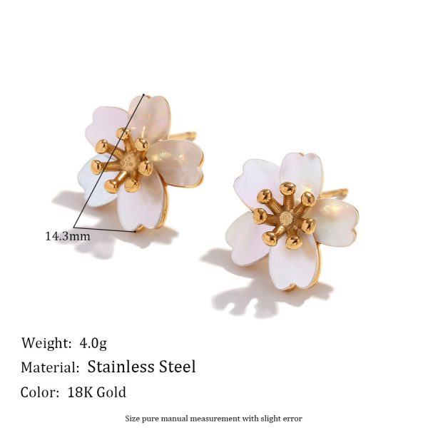 Gold Petal Earrings