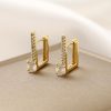 Exquisite Square Zircon Earrings