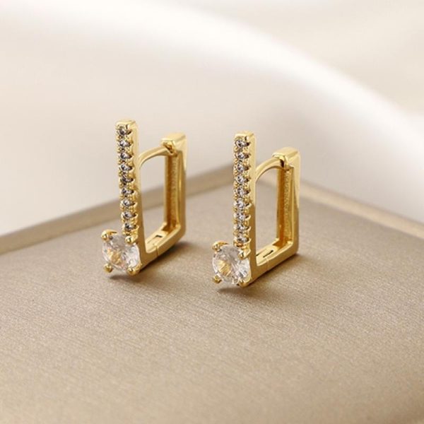 Exquisite Square Zircon Earrings