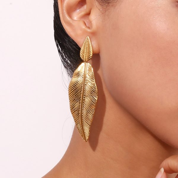 Leaf Metal Earrings