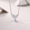 Heart Pendant Moissanite Necklace
