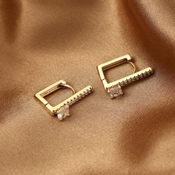 Exquisite Square Zircon Earrings