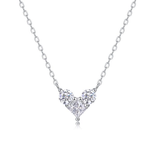 Heart Pendant Moissanite Necklace