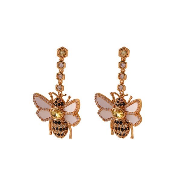 Vintage Bee Earrings
