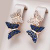 Two Tone Butterfly Earrings
