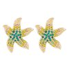 Starfish Full Diamond Earrings