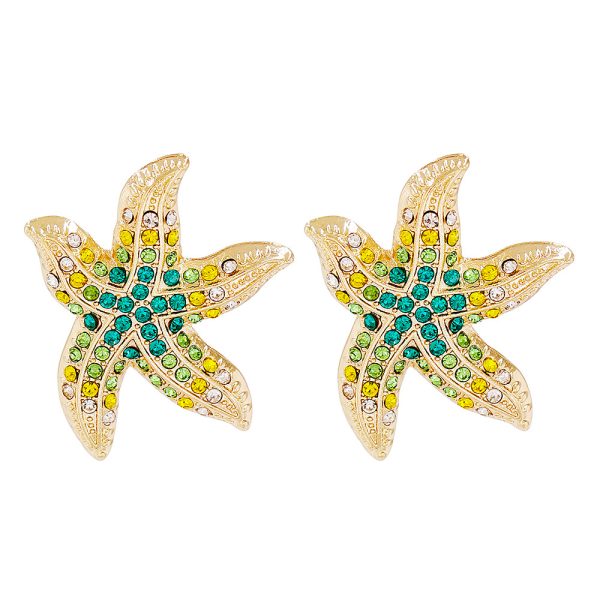 Starfish Full Diamond Earrings