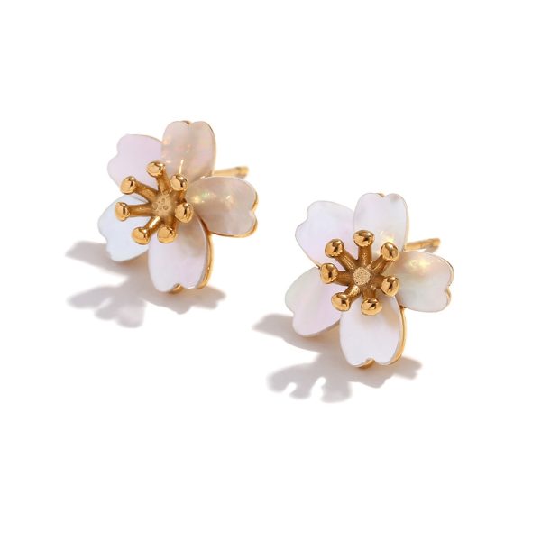 Gold Petal Earrings