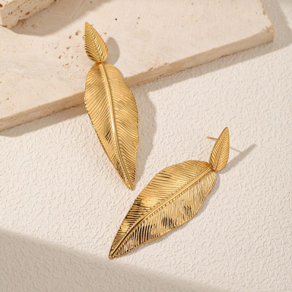 Leaf Metal Earrings
