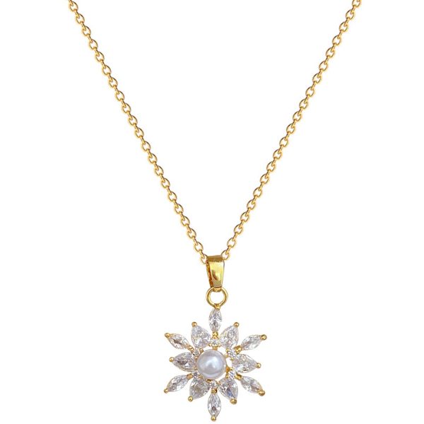 Pearl Star Flower Pendant