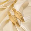 Leaf Metal Earrings