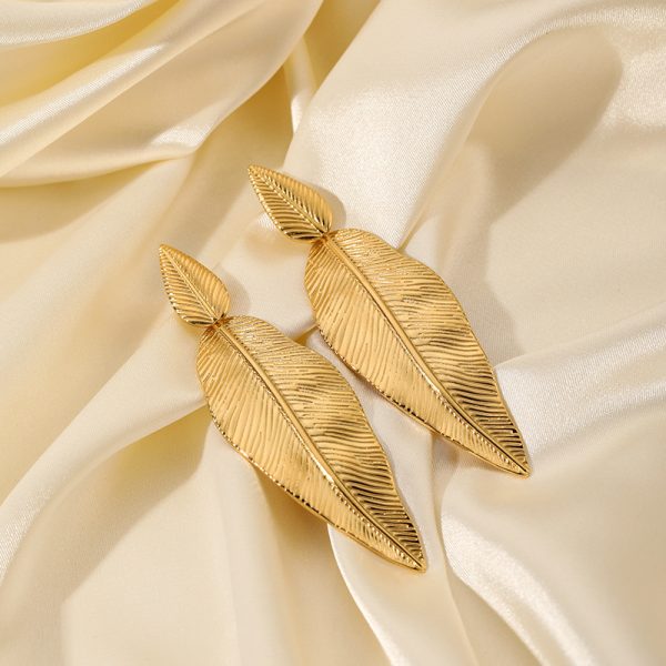 Leaf Metal Earrings