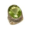 Vintage Natural Jade Art Carving Ring