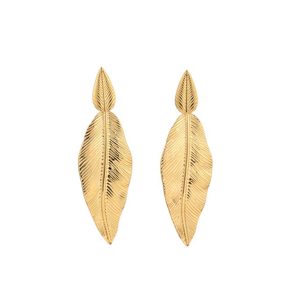 Leaf Metal Earrings