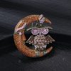 Moon Owl Brooch