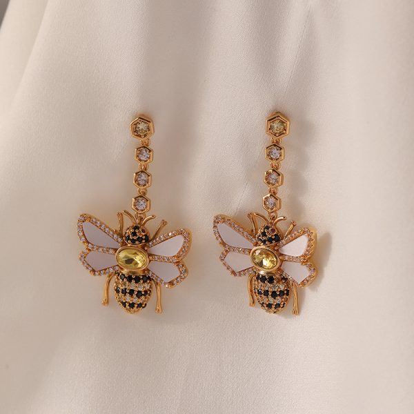 Vintage Bee Earrings