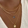 Hamsa Star Moon Necklace