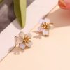 Gold Petal Earrings