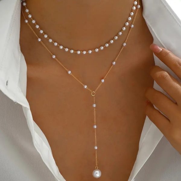Pearl Double Layer Necklace