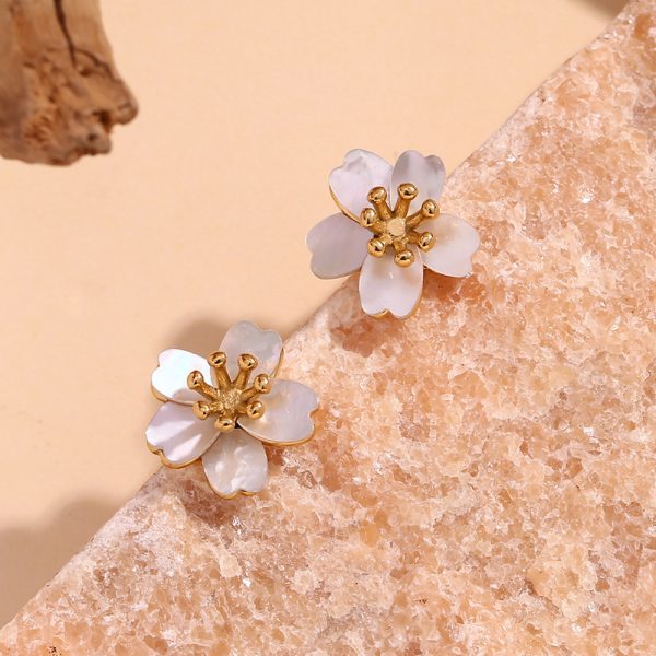 Gold Petal Earrings