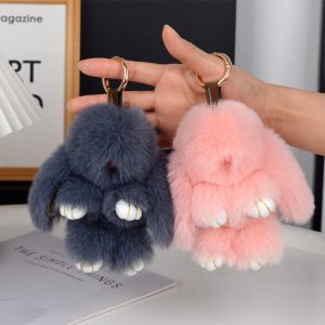 Rabbit Plush Keychain