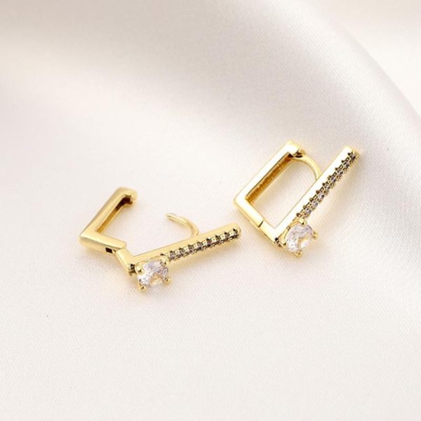 Exquisite Square Zircon Earrings