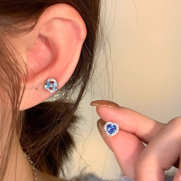 Super Blue Zircon Earrings