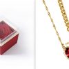 Heart Sword Necklace Gift Box Set