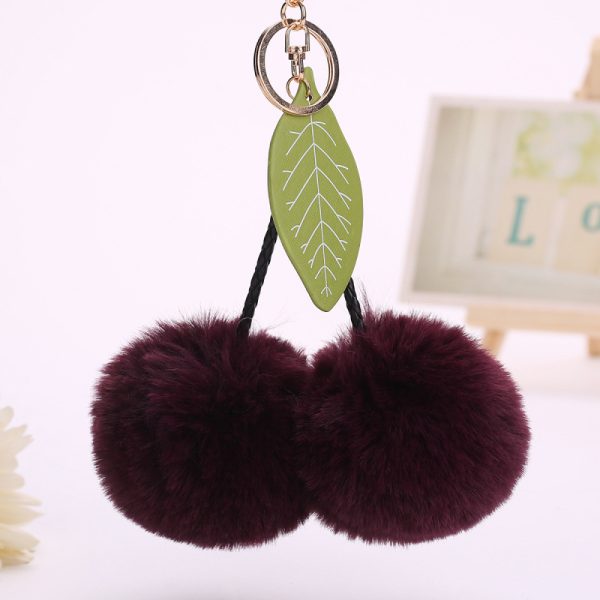 Cherry Plush Keychain