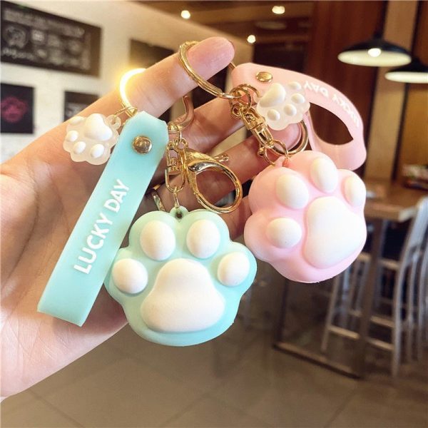 Cat Paw Keychain