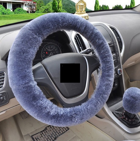 Car Steering Fur Cover