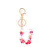 Floral Letter Keychain