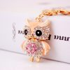 Rhinestone Owl Keychain