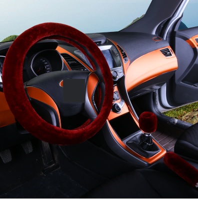 Car Steering Fur Cover