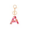 Floral Letter Keychain