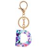 Purple Letter Keychain