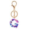 Purple Letter Keychain
