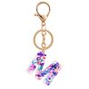 Purple Letter Keychain