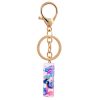 Purple Letter Keychain