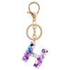 Purple Letter Keychain