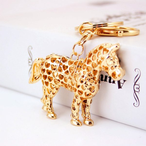 Pink Horse Keychain