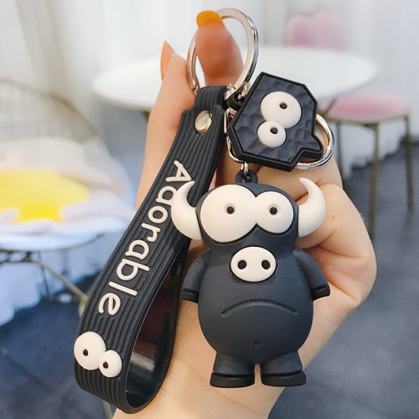 Wide Eye Animal Keychain