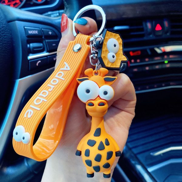 Wide Eye Animal Keychain