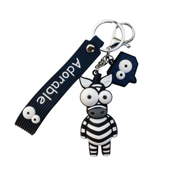 Wide Eye Animal Keychain